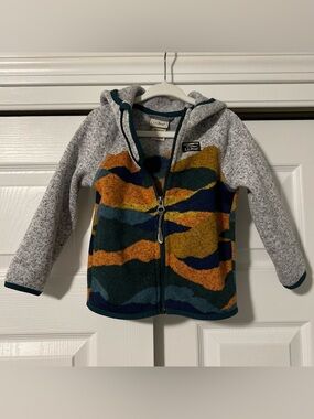 L.L. Bean Kids' Hooded Zip Fleece Jacket - Multicolor Camouflage